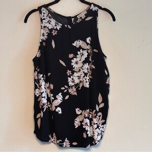 Lila Rose Pink and White Sleeveless Tank Top SZ - M